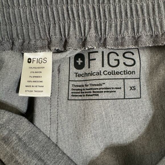 FIGS Womens Technical Collection Jogger Scrub Gray Pockets Medical Drawstring XS - Picture 3 of 8